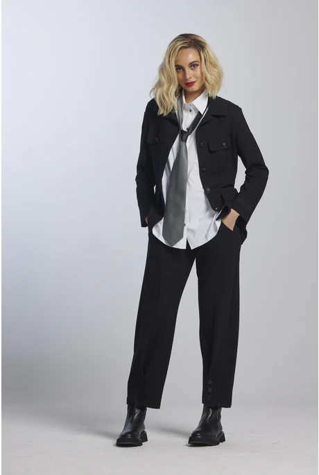 Paula Ryan Roma Buttoned Officer Pant