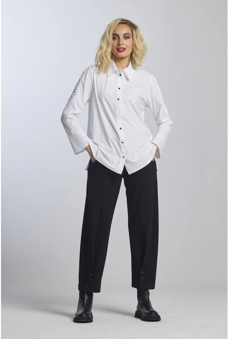 Paula Ryan Roma Buttoned Officer Pant - Image 2