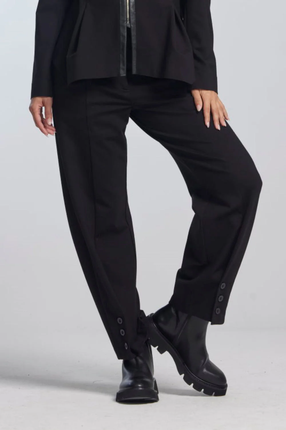 Paula Ryan Roma Buttoned Officer Pant - Image 4