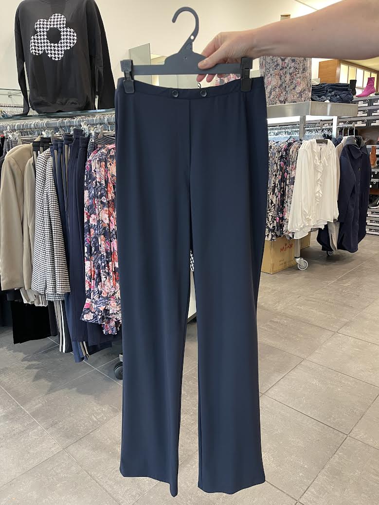 Paula Ryan Tailored Pant MircoJersey - Black - Image 3