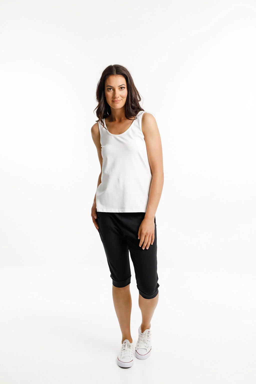 3/4 Apartment Pants Black / Sky Blue X - Image 3