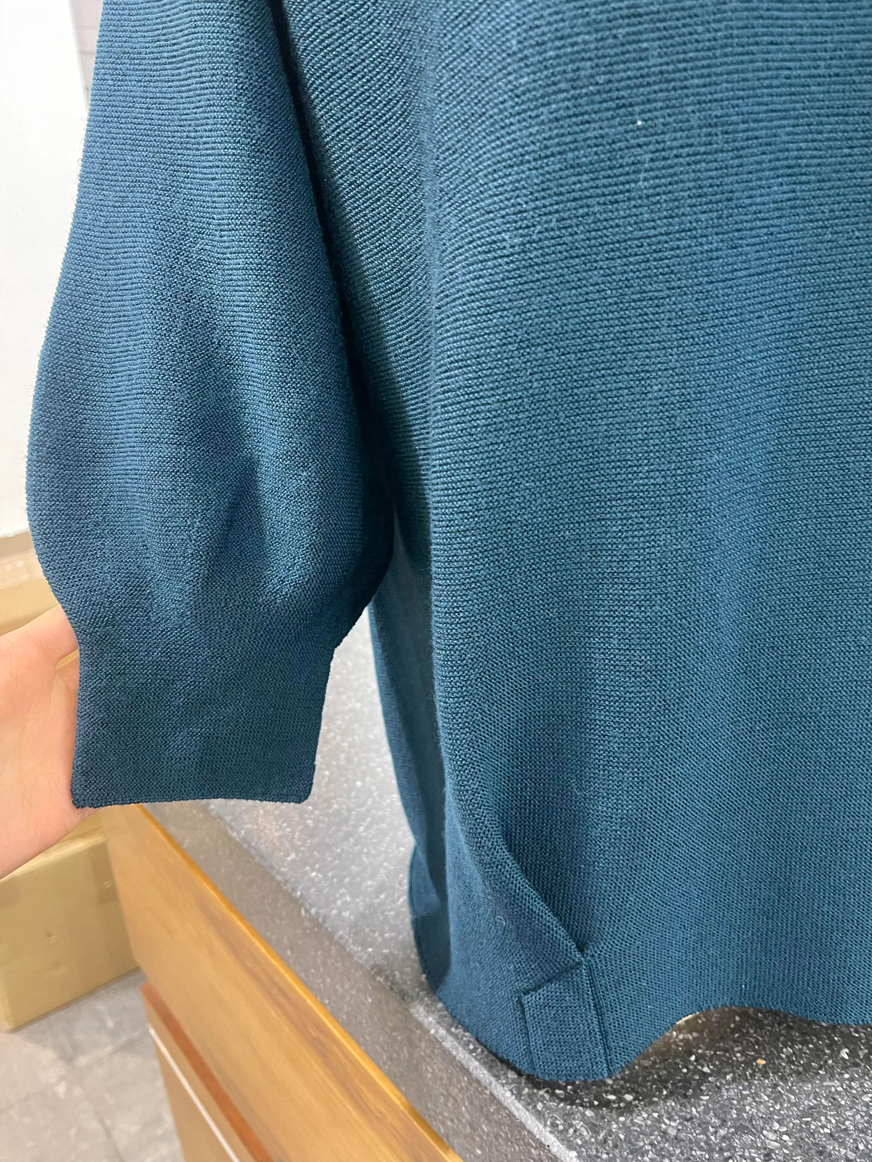 3/4 Tulip Sleeve Jumper - Pinetree - Image 2
