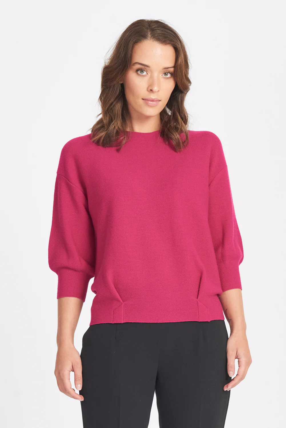 3/4 Tulip Sleeve Jumper - Pinetree - Image 9