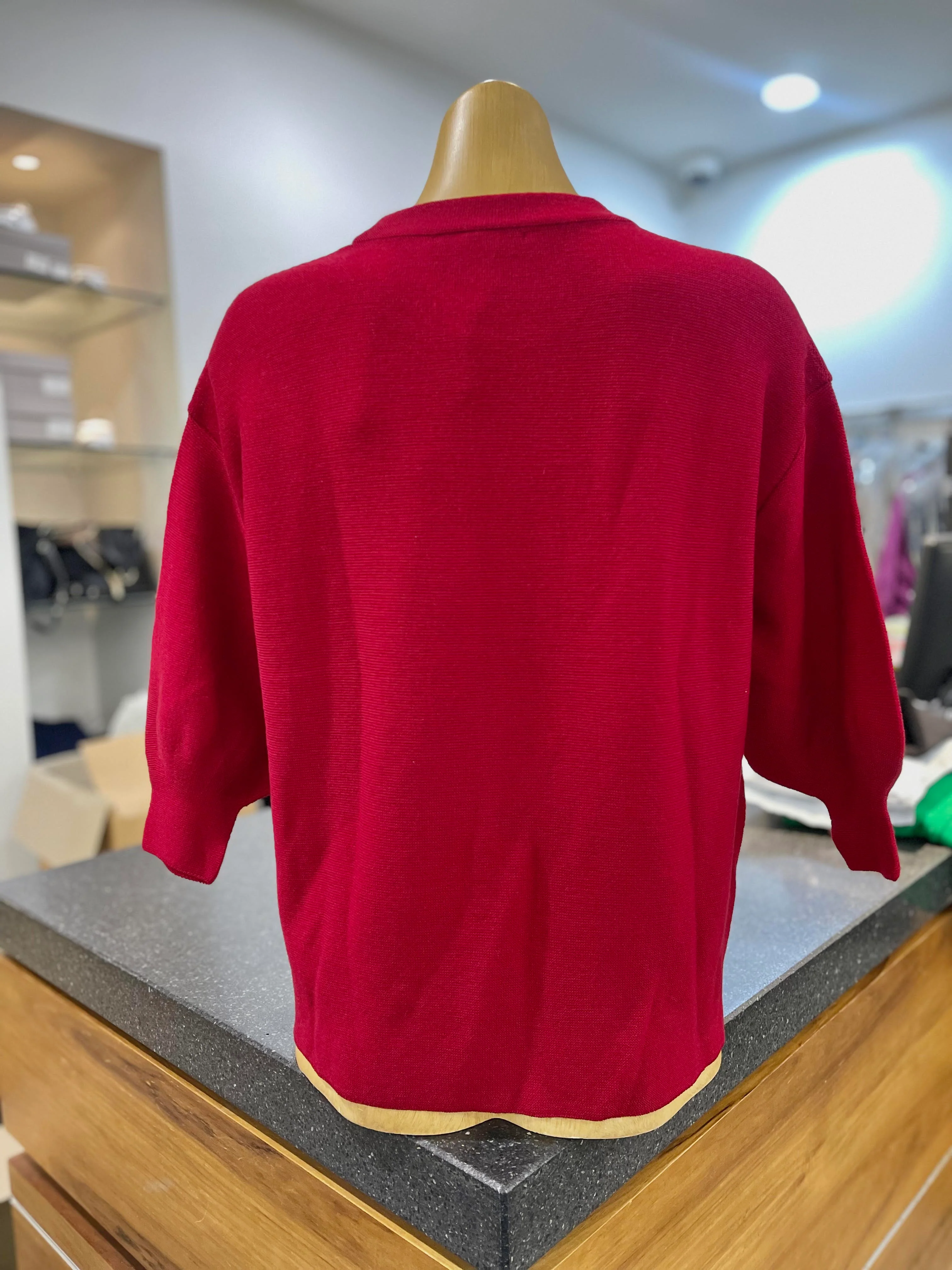 3/4 Tulip Sleeve Jumper - Tamarillo - Image 2