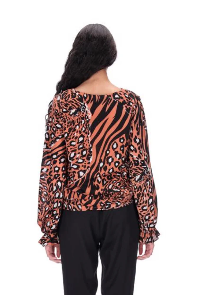 Amaya Angelina Top - Leopard - Image 3