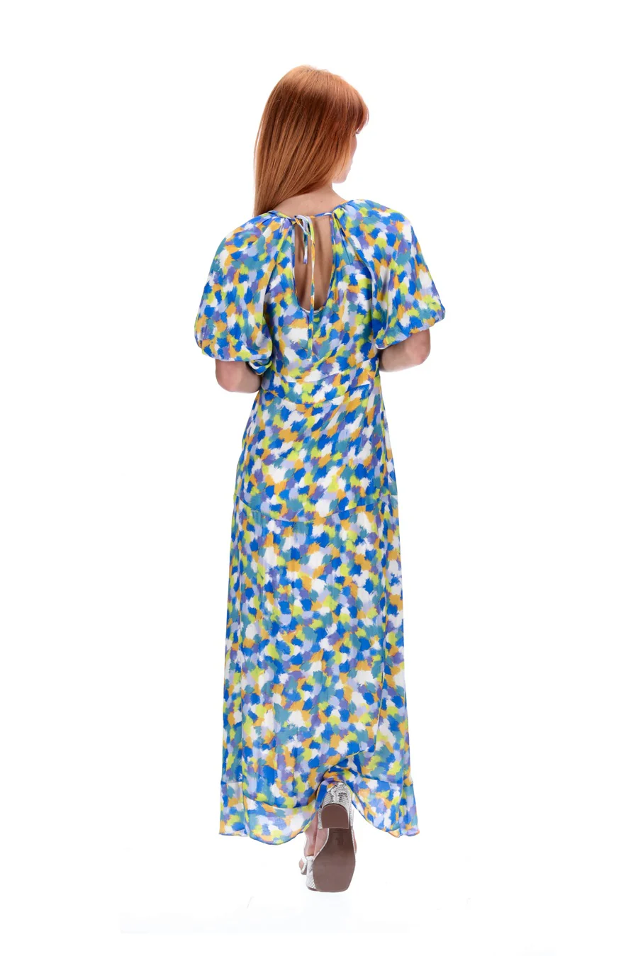Amaya Crosses Dress Blue - Image 3