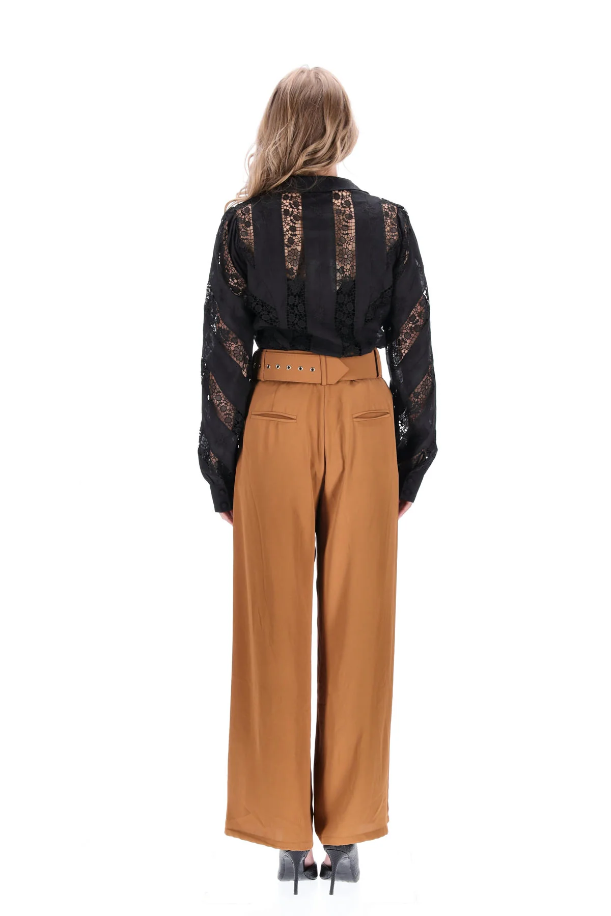 Amaya Emma Lace Shirt Black - Image 3