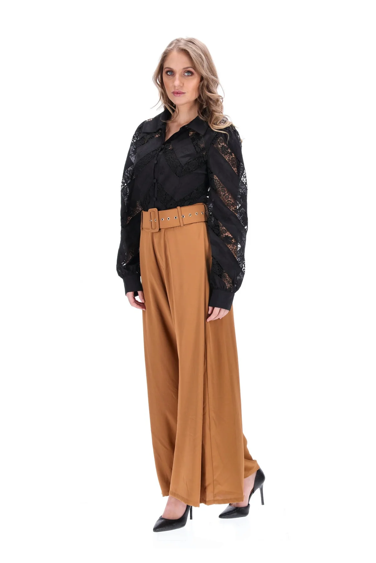 Amaya Emma Lace Shirt Black - Image 4