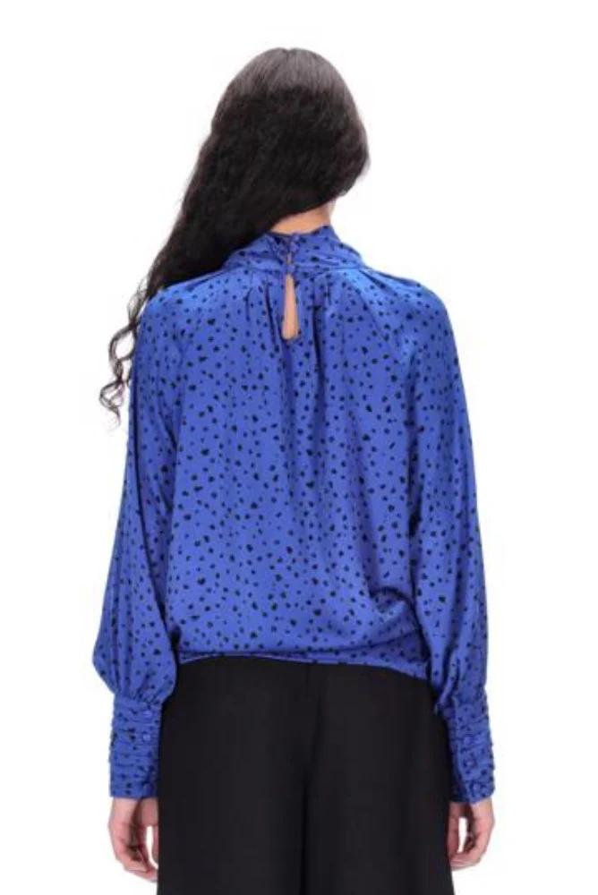 Amaya Julia Blouse - Blue Spot - Image 2
