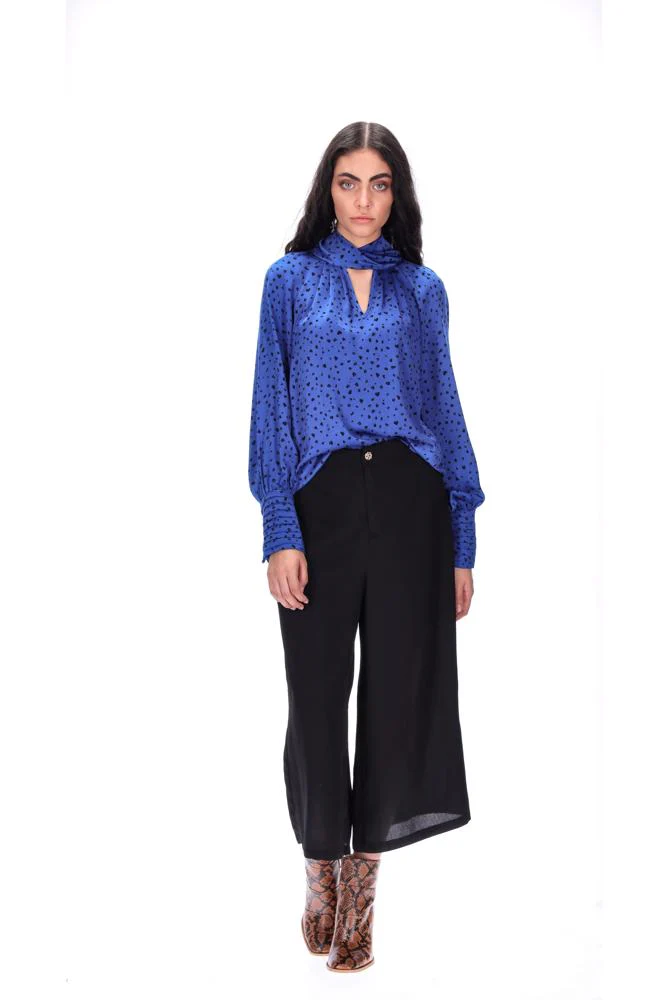 Amaya Julia Blouse - Blue Spot - Image 4