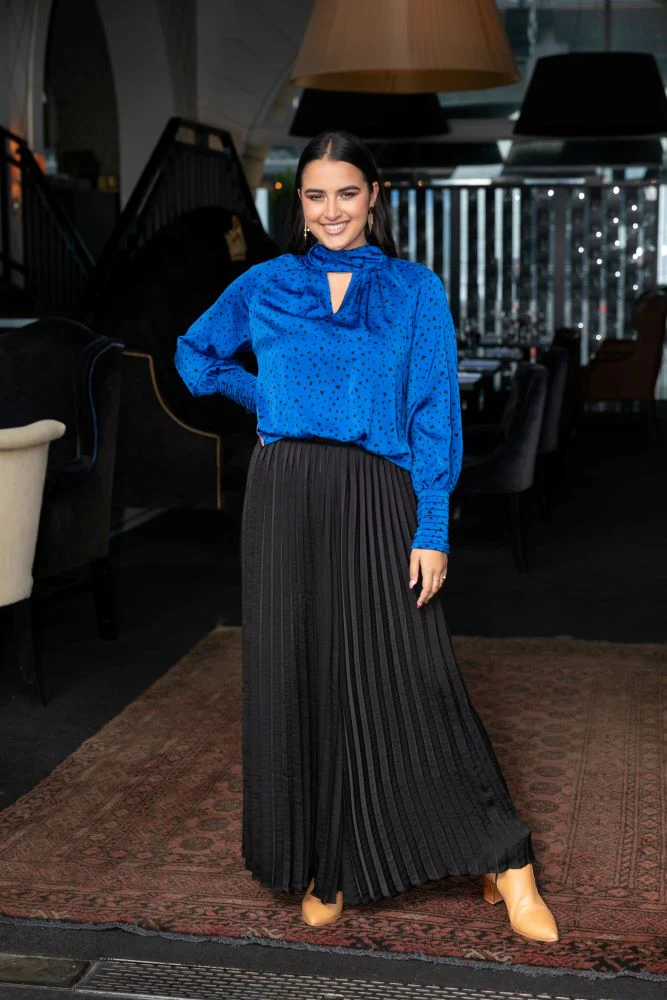 Amaya Julia Blouse - Blue Spot - Image 6