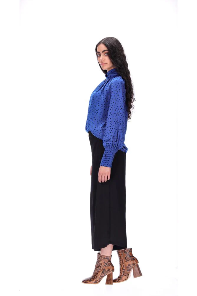 Amaya Julia Blouse - Blue Spot - Image 7