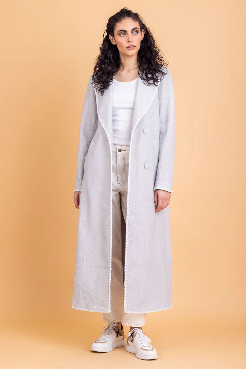 Amaya Magnolia Coat - Grey - Image 2
