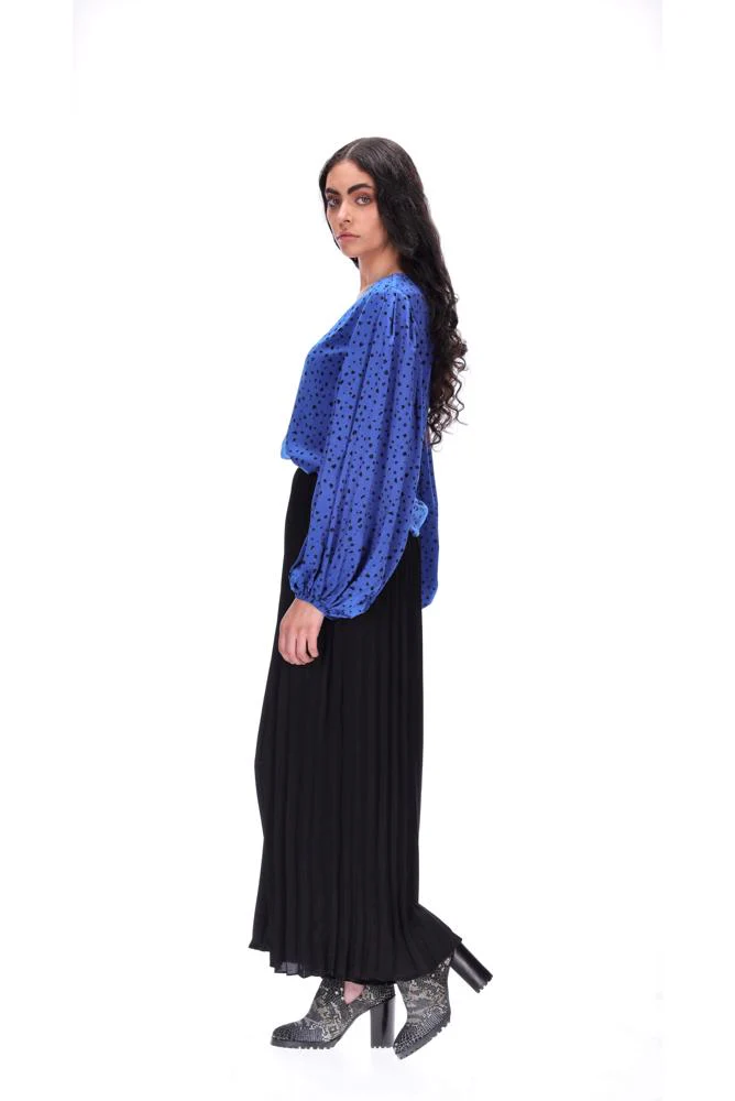 Amaya Sian Blue Spot Top - Image 4