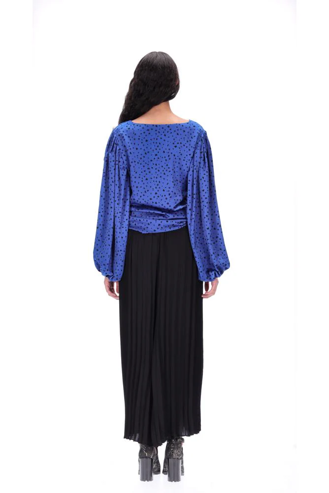 Amaya Sian Blue Spot Top - Image 5