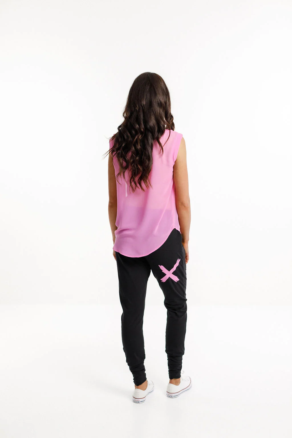 Apartment Pants Black / Lollipop Pink X - Image 5