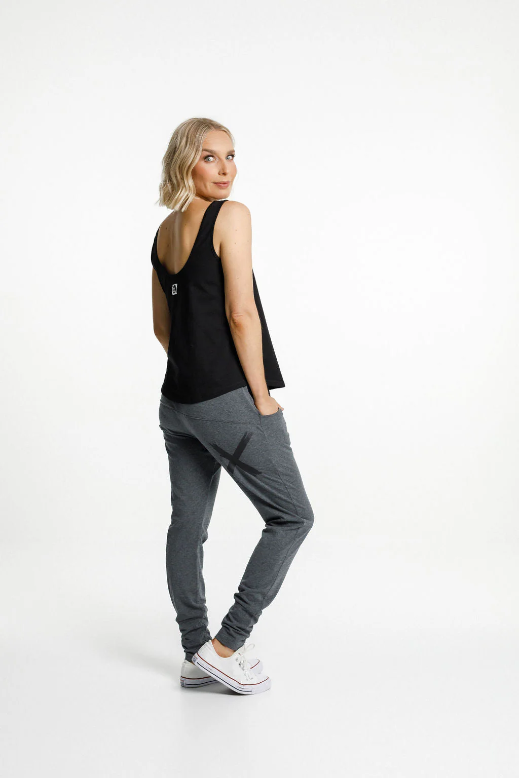 Apartment Pants In Charcoal - Black X - Image 3