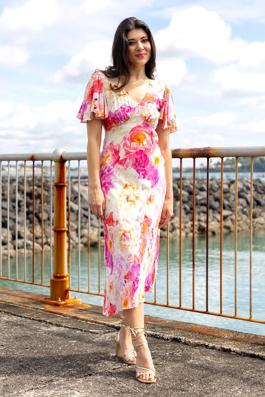Augustine Ava Bias Cut Midi Dress