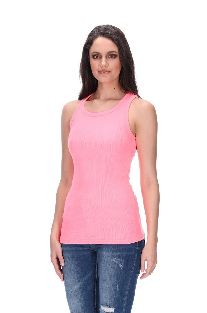 Augustine Charise Tank Singlet - Fluro Pink - Image 3
