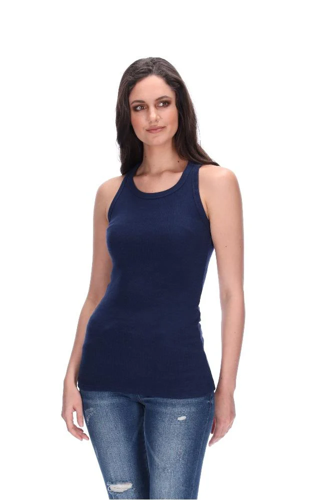 Augustine Charise Tank Singlet - Navy - Image 2