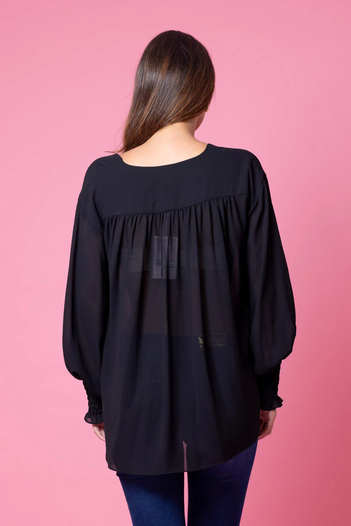 Augustine Charlotte Blouse - Black - Image 4