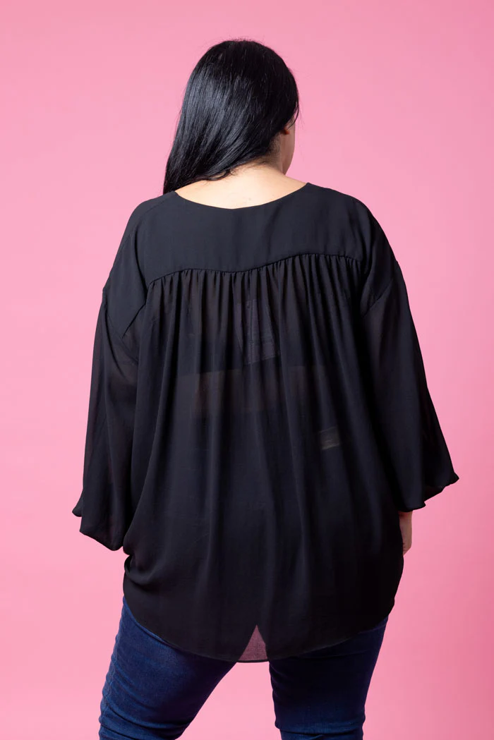 Augustine Charlotte Blouse - Black - Image 7