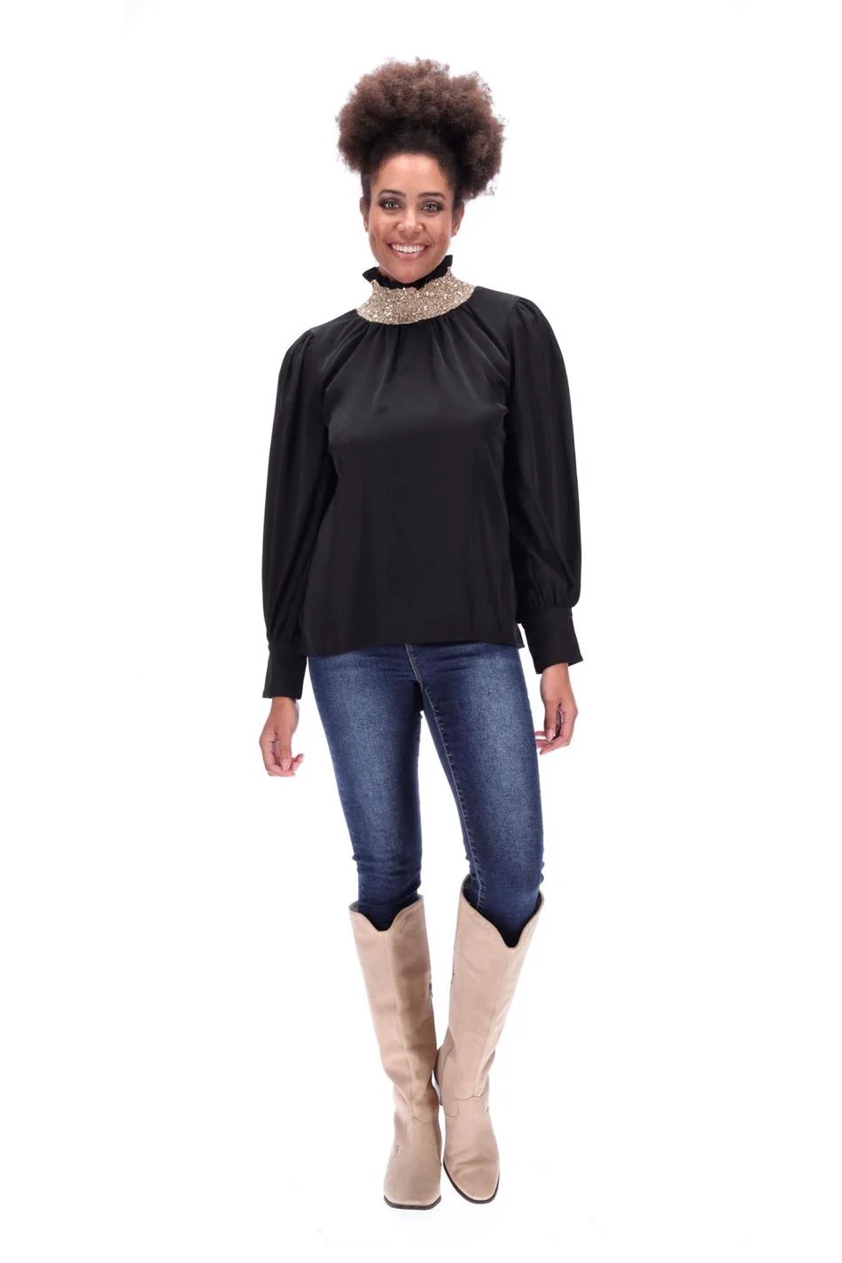 Augustine Charlotte Top Black - Image 2