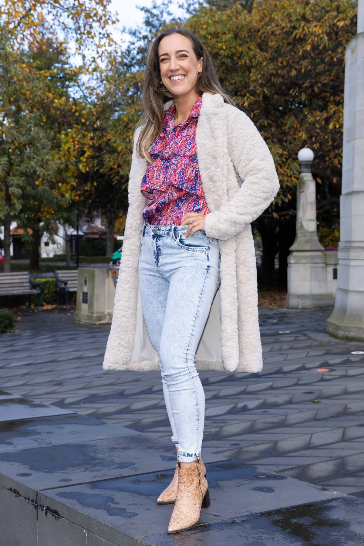 Augustine Jessica Coat- Cream Beige - Image 3