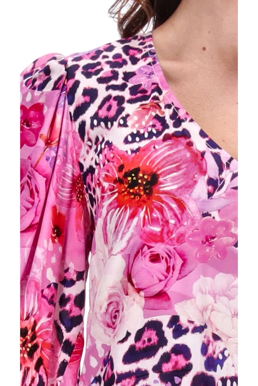 Augustine Kaylee Dress-Pink Leopard - Image 3