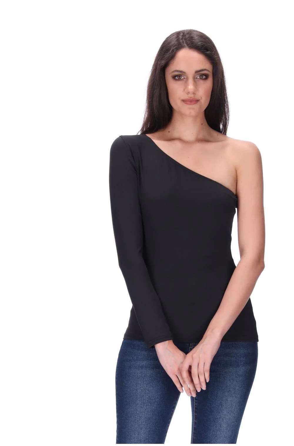 Augustine Lily One Houlder Top - Black