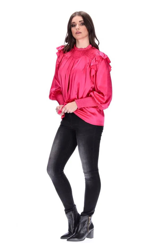 Augustine Lily Top - Crimson Pink - Image 5