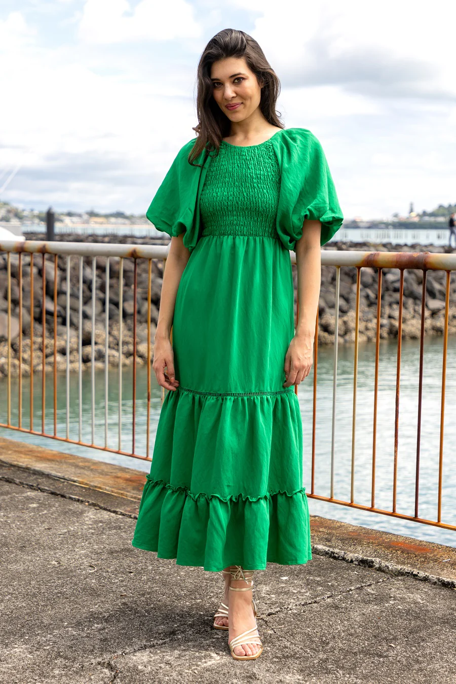 Augustine Lydia Maxi Dress Green