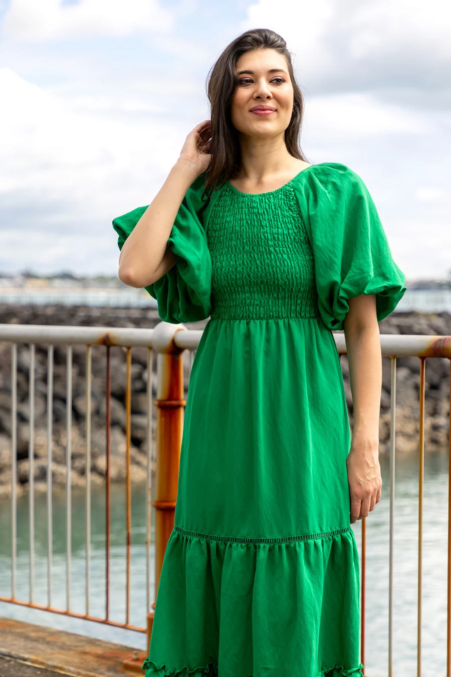 Augustine Lydia Maxi Dress Green - Image 2
