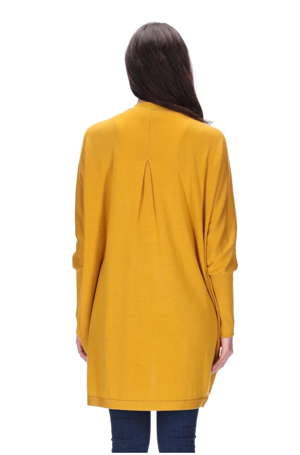 Augustine Merino Blend Cardi  Kimono- Mustard - Image 4