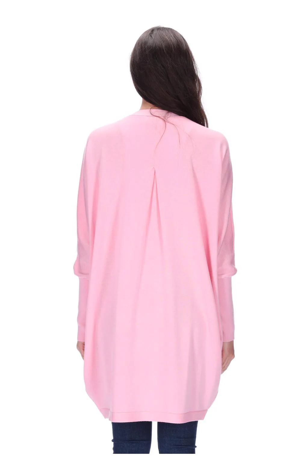 Augustine Merino Blend Cardi Kimono - Pink - Image 4