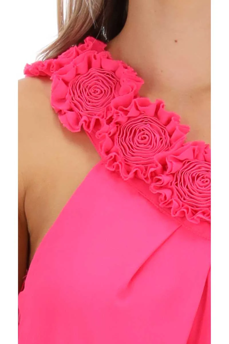 Augustine Oceans Apart Dress - Fluro Pink - Image 3