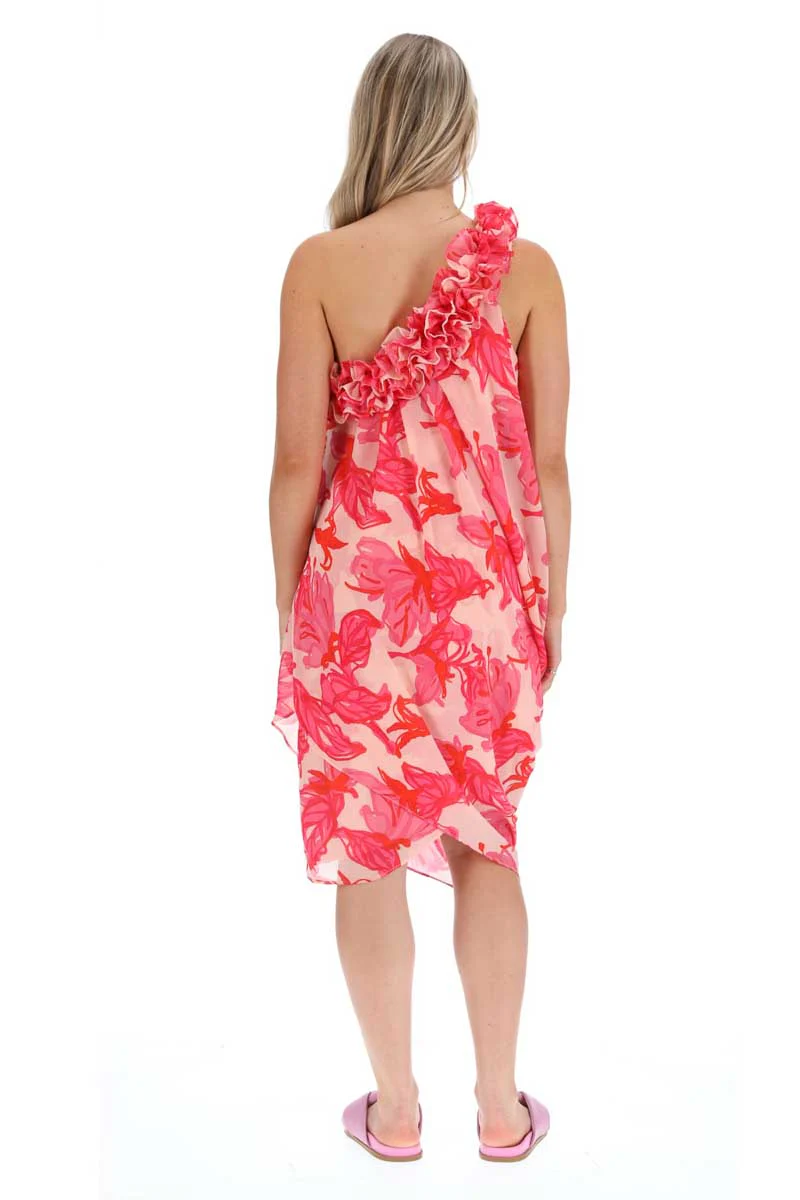 Augustine Oceans Apart Dress - Pink Orange - Image 5
