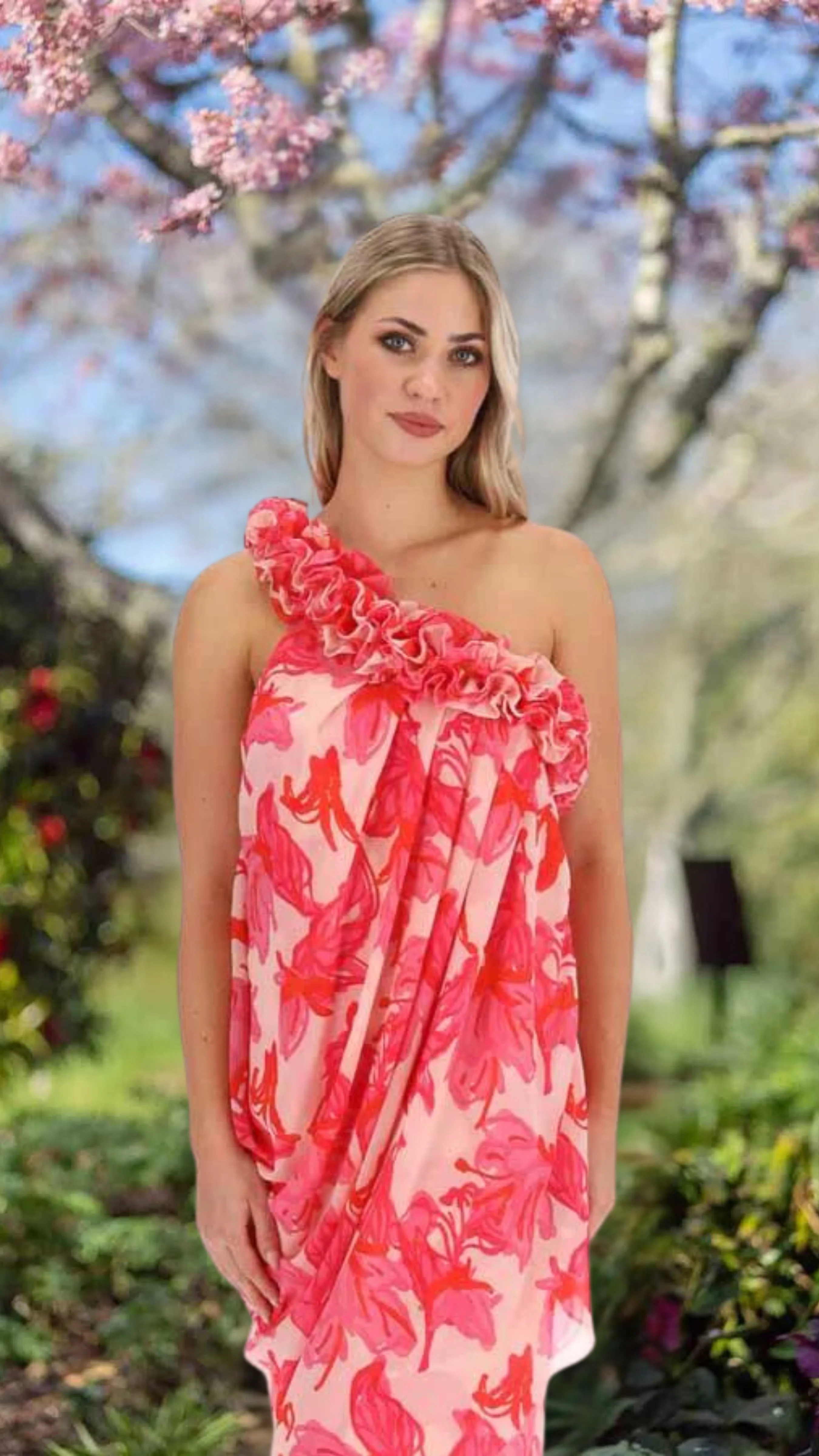 Augustine Oceans Apart Dress - Pink Orange - Image 6