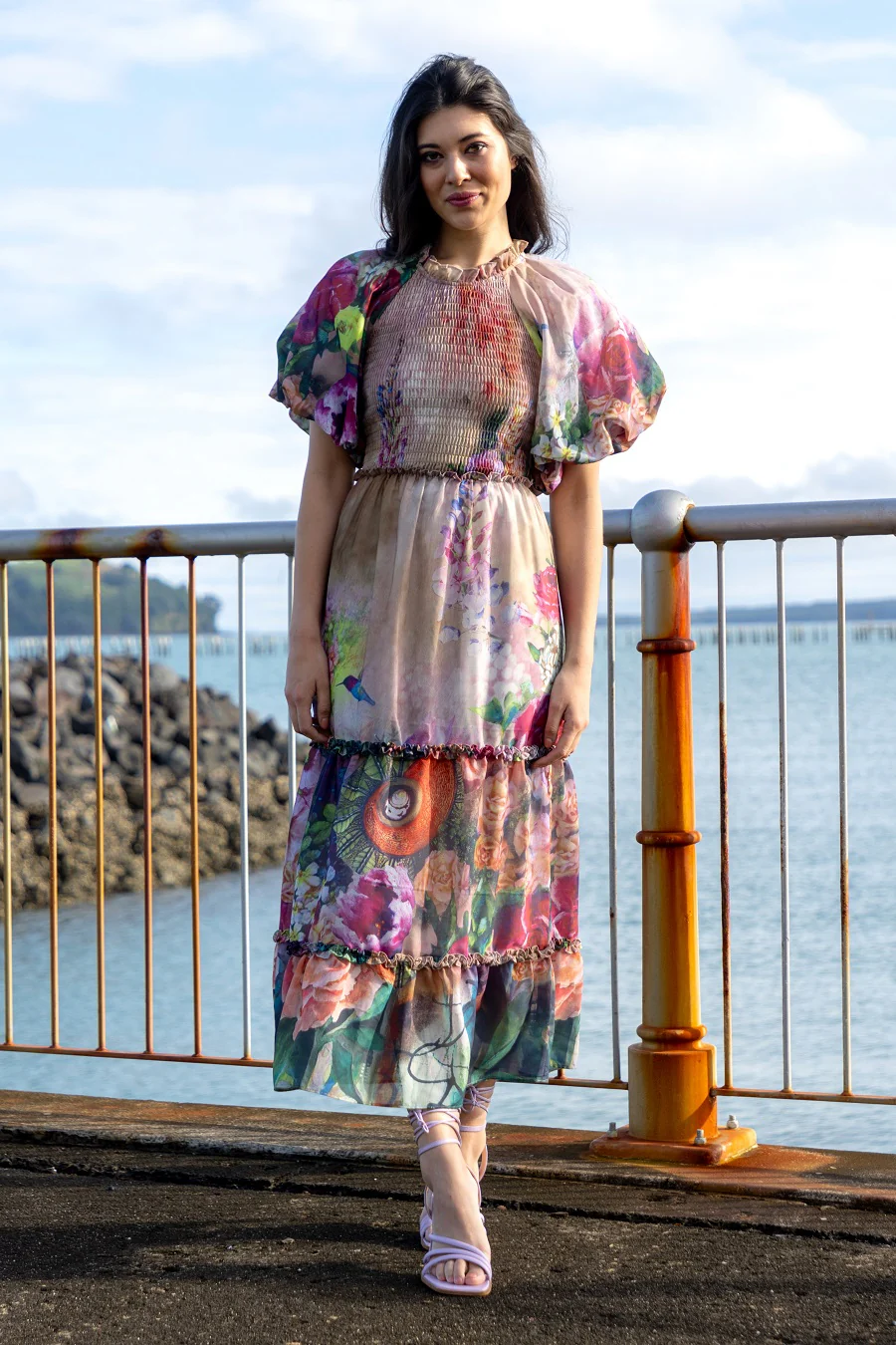 Augustine Saskia Midi Dress Floral - Image 2