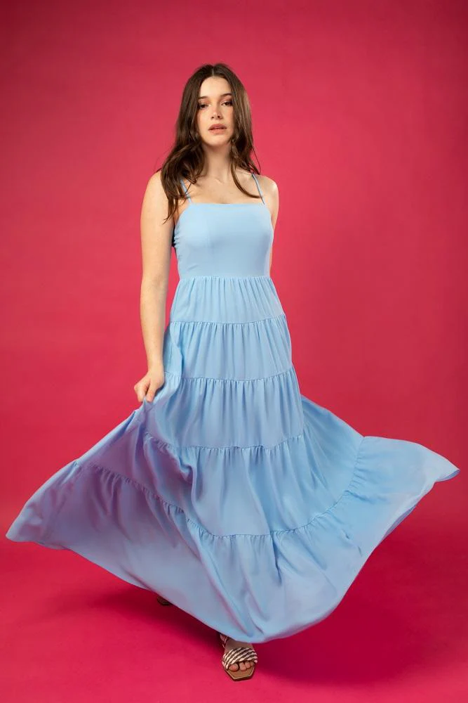 Augustine Shea Dress Baby Blue
