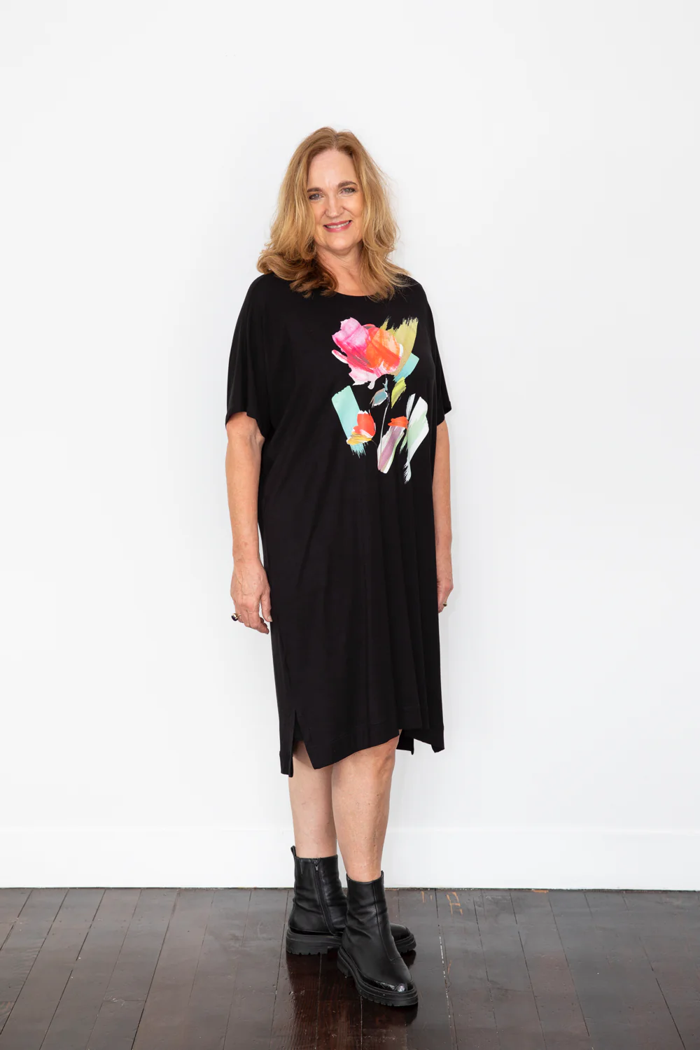 Bittermoon Brush Stroke Dress - Black - Image 3