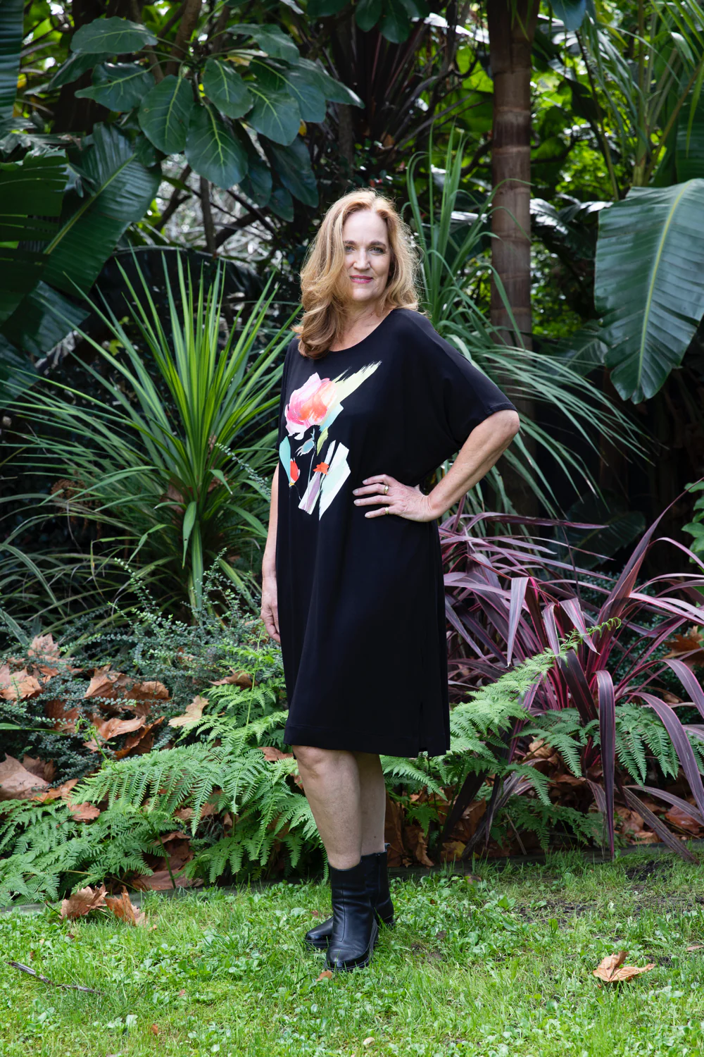 Bittermoon Brush Stroke Dress - Black - Image 5