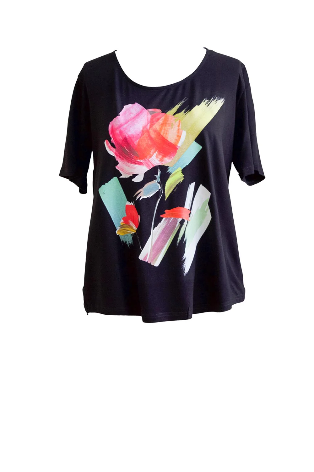 Bittermoon Brush Stroke Tee - Black