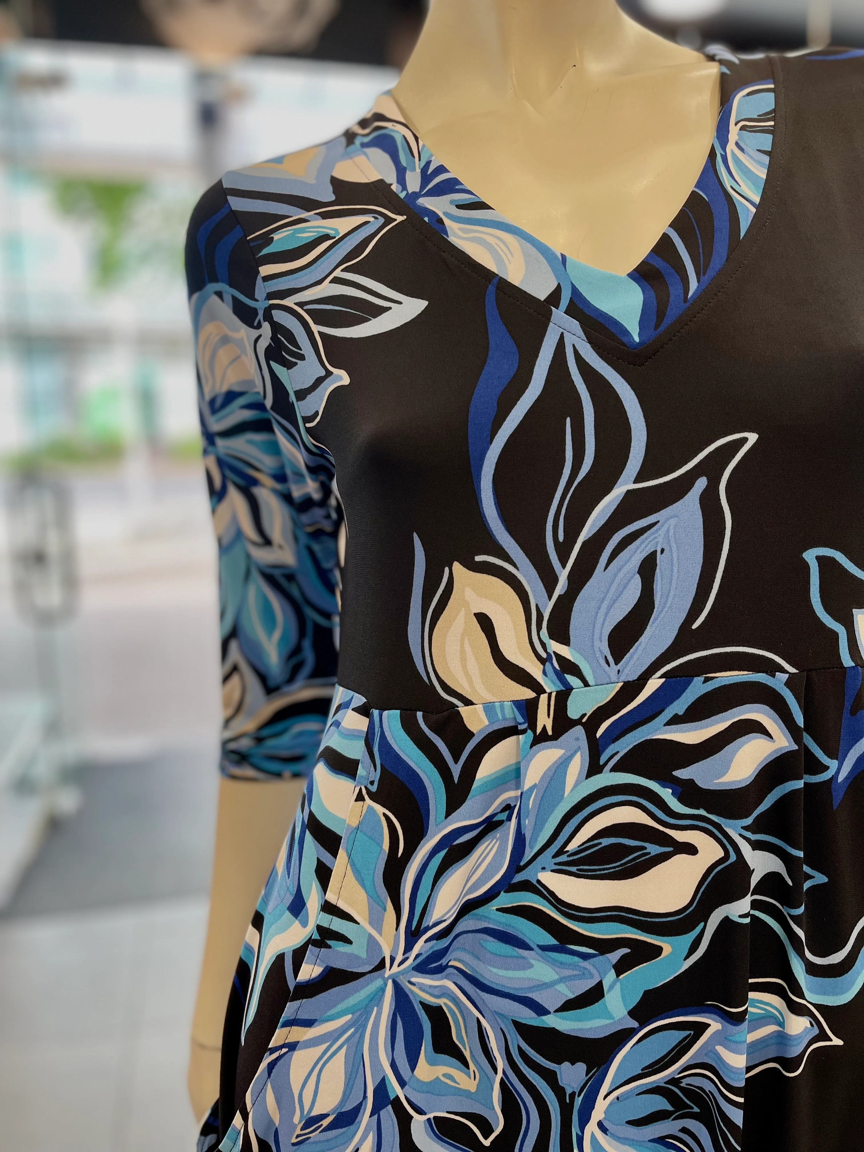 Bittermoon Carly Dress - Blue Floral - Image 4