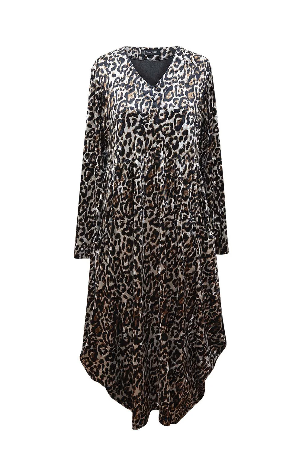Bittermoon Carly Dress Velvet-Animal - Image 2
