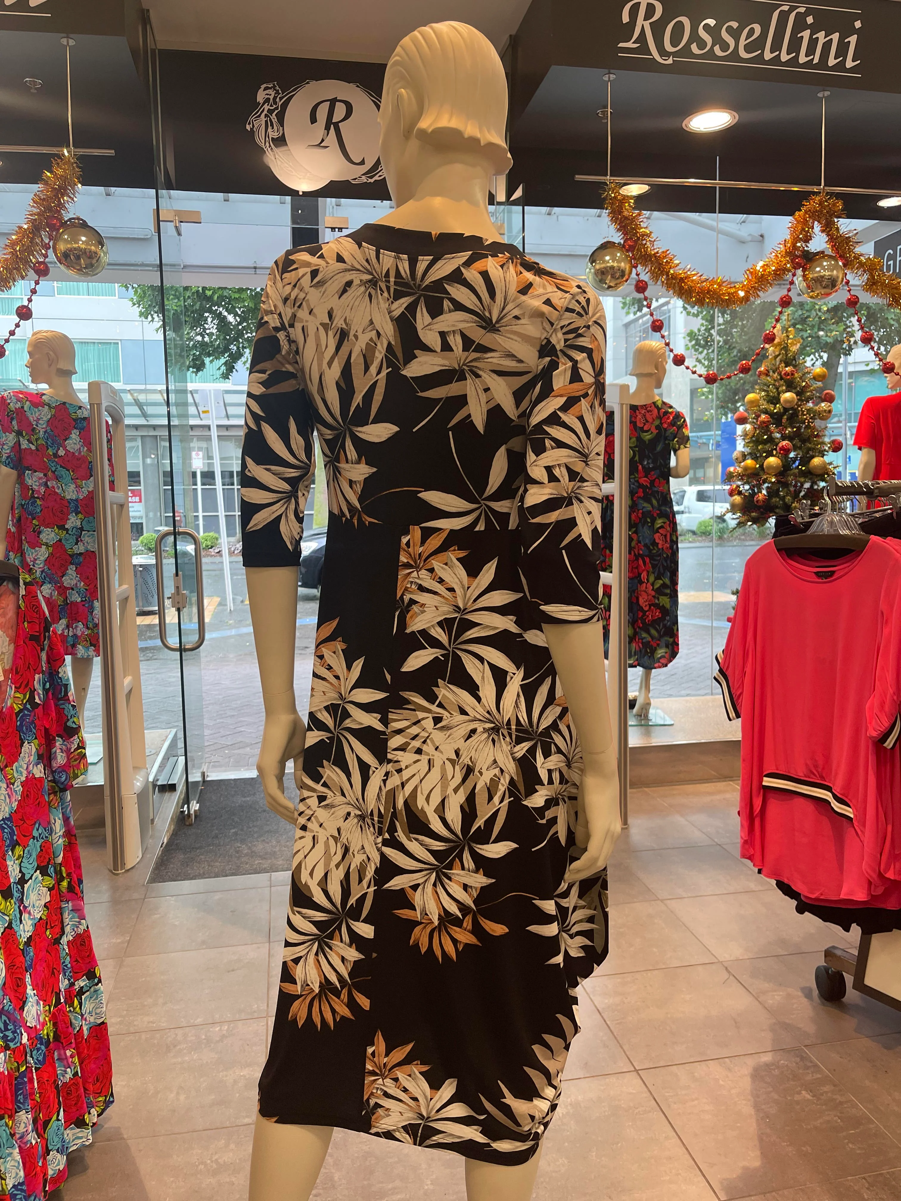 Bittermoon Carly Dress - Black Leaf - Image 3