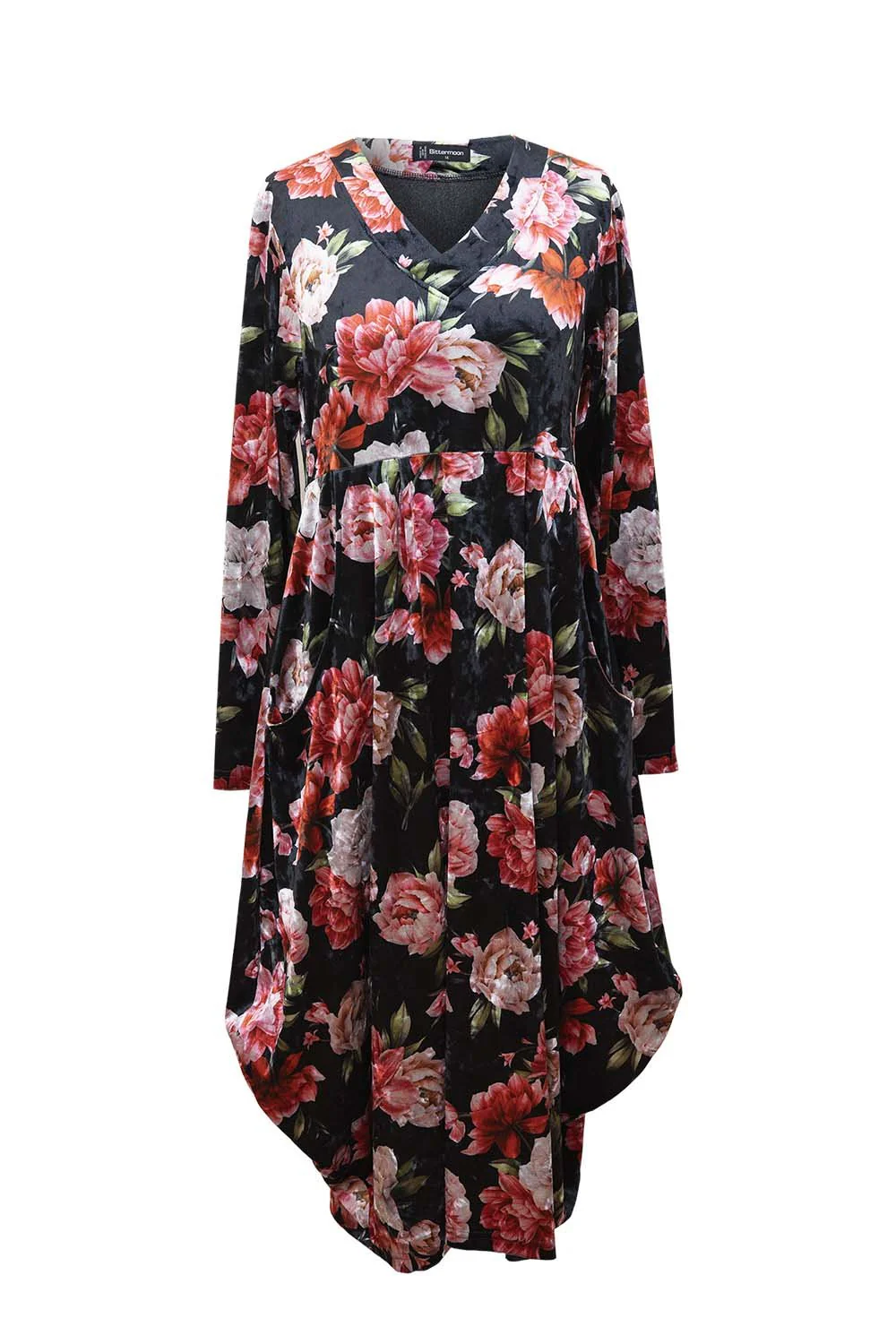 Bittermoon Carly Dress Velvet-Merlot