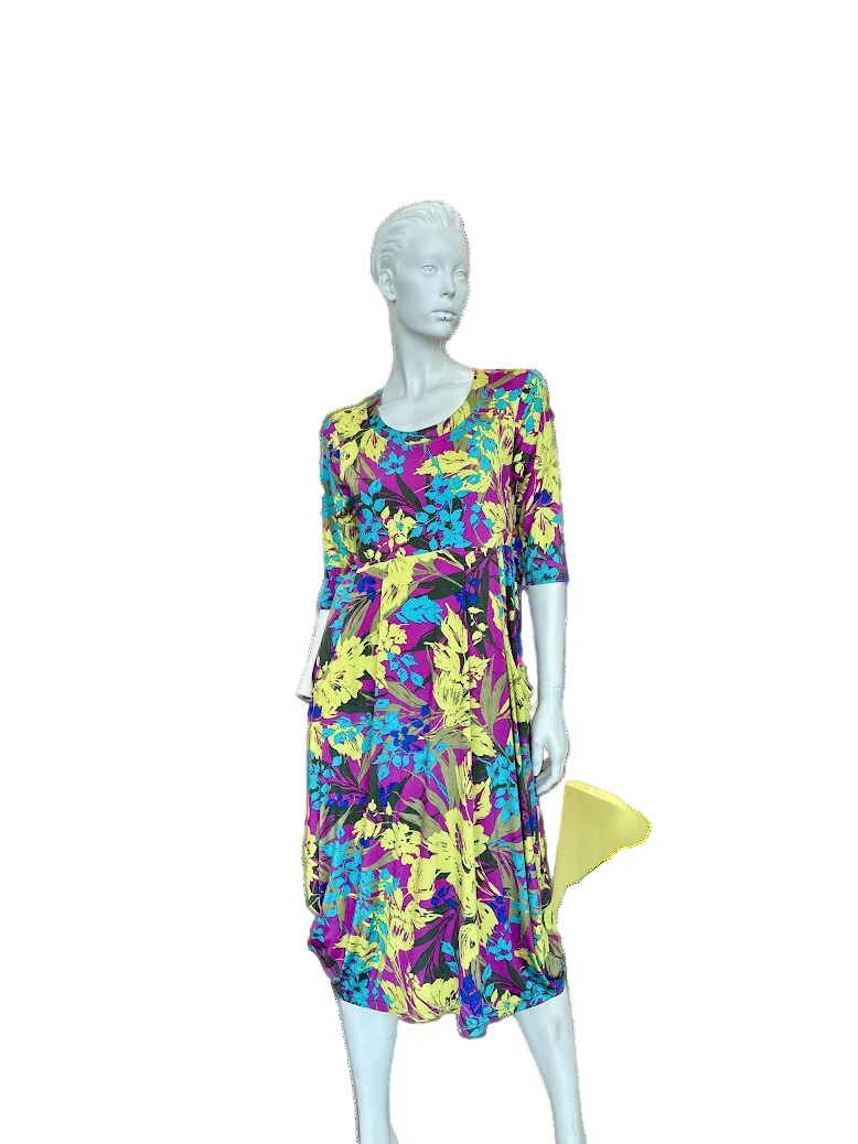 Bittermoon Chloe Dress - Lime Floral Splash - Image 3