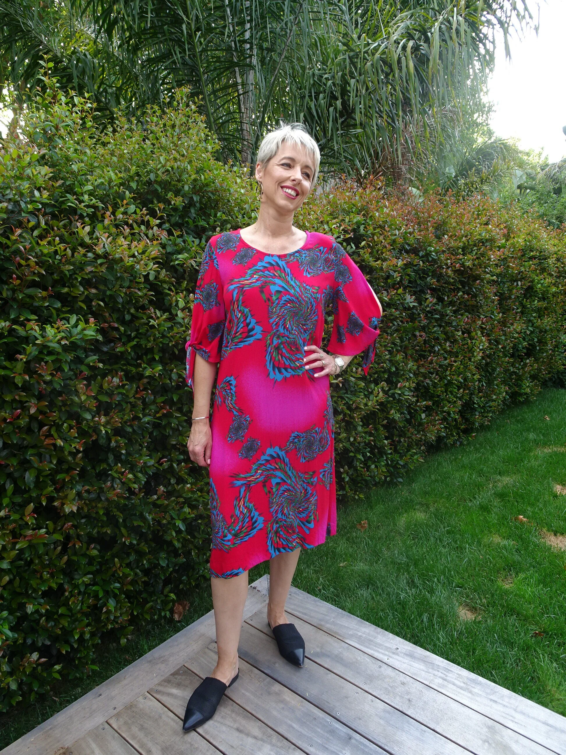 Bittermoon Fluted Sleeve Dress - Image 2