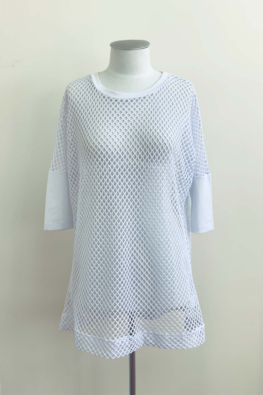 Bittermoon Rock Top - White Mesh